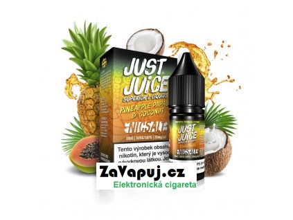Liquid Just Juice SALT – Pineapple, Papaya & Coconut (Ananas, papája & kokos) 10ml 20mg