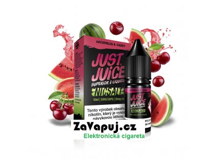 Liquid Just Juice SALT – Watermelon & Cherry (Vodní meloun & třešeň) 10ml 20mg
