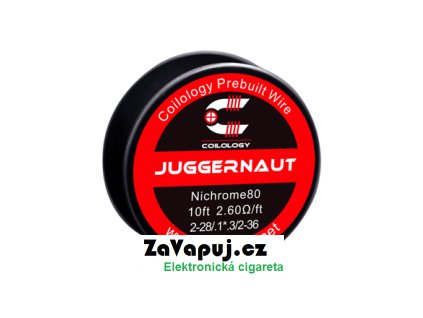 Odporový drát Coilology - Juggernaut Ni80 (2-28/.1*.4/2-36) (3m)