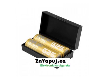 Baterie Golisi G25 IMR 18650 / 20A (2500mAh) (2ks + pouzdro)