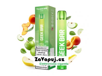 Elektronická cigareta GEEK BAR E600 Apple Peach Pear 20mg