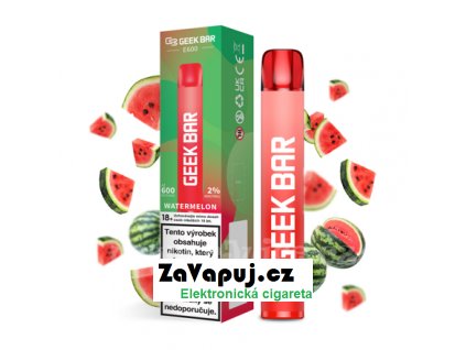 Elektronická cigareta GEEK BAR E600 Watermelon 20mg