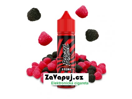 Příchuť Brutal Shake & Vape Red & Black (Malinové želé bonbony s černým rybízem) 20ml