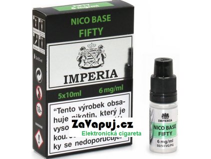 Nikotinová báze CZ IMPERIA 5x10ml PG50-VG50 6mg