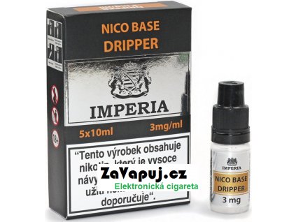 Nikotinová báze CZ IMPERIA Dripper 5x10ml PG30-VG70 3mg