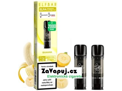 elf bar elfa pods cartridge 2pack banana 20mg