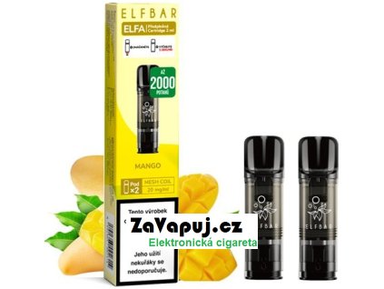 elf bar elfa pods cartridge 2pack mango 20mg cz