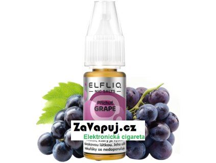 liquid elfliq nic salt grape 10ml 20mg cz