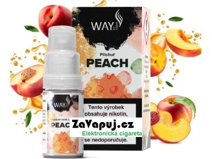liquid way to vape peach 10ml 18mg
