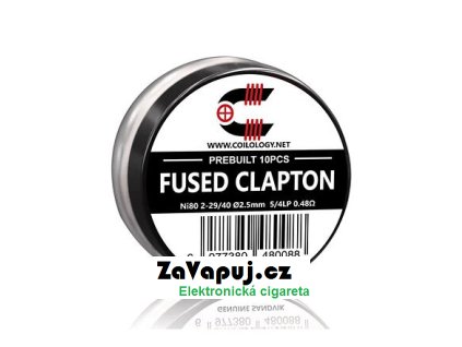 Předmotané spirálky Coilology Sandvik Fused Clapton Ni80 (10ks) odpor 0,48ohm