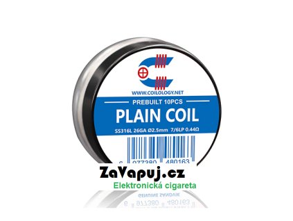 Předmotané spirálky Coilology Sandvik Plain Coil SS316L (10ks) odpor 0,44ohm