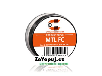 Předmotané spirálky Coilology Sandvik MTL Fused Clapton Kanthal A1 (10ks) odpor 0,79ohm