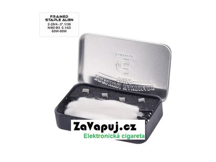 Předmotané spirálky Coilology Handcrafted Sandvik Fralien Ni80 (4ks) typ drátu 2-28/4-.1*.3/36
