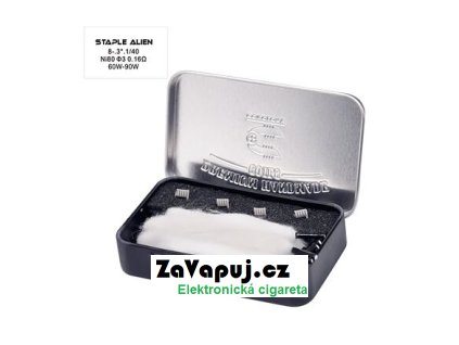 Předmotané spirálky Coilology Handcrafted Sandvik Stalien Ni80 (4ks) typ drátu 8-.1*.3/40