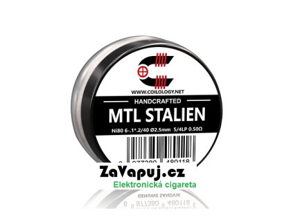 Předmotané spirálky Coilology Handcrafted Sandvik Stalien Ni80 (2ks) odpor 0,5ohm