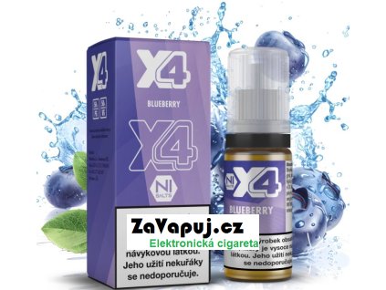 liquid x4 bar juice boruvka blueberry 10ml 20mg