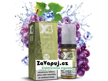 liquid x4 bar juice chladive hroznove vino grape ice 10ml 10mg