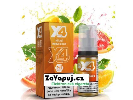 liquid x4 bar juice mango a guava mango guava 10ml 20mg