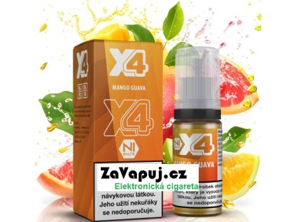 liquid x4 bar juice mango a guava mango guava 10ml 20mg