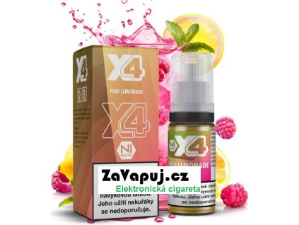 liquid x4 bar juice ruzova limonada pink lemonade 10ml 10mg