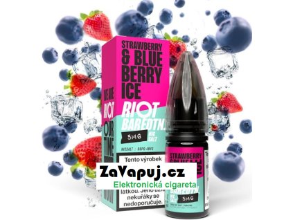 liquid riot bar edtn salt strawberry blueberry ice ledova boruvka s jahodou 10ml 20mg