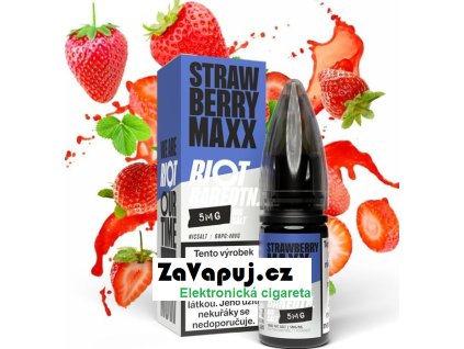 liquid riot bar edtn salt strawberry maxx jahodovy energitak 10ml 10mg