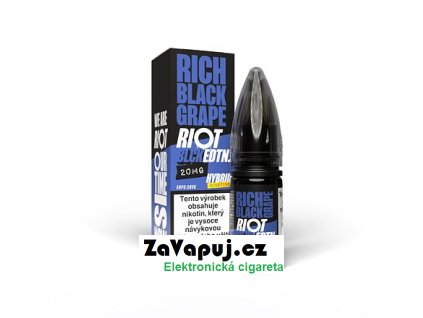 Liquid Riot Hybrid Salt Rich Black Grape (Hroznové víno s mátou) 10ml 10mg