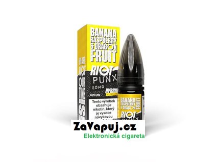 Liquid Riot Hybrid Salt Banana Raspberry & Dragon Fruit (Banán, malina & dračí ovoce) 10ml 10mg