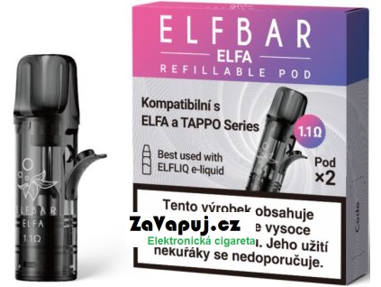 elf bar elfa empty pods cartridge 11ohm 2pack