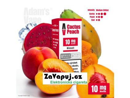 liquid adams vape salt cactus peach 10ml 10mg