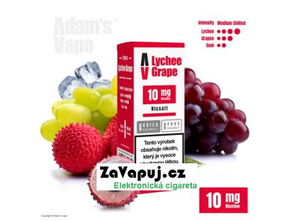 liquid adams vape salt lychee grape 10ml 10mg