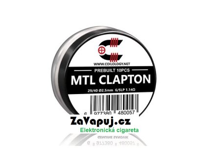 Předmotané spirálky Coilology Sandvik MTL Clapton Ni80 (10ks) odpor 1,14ohm