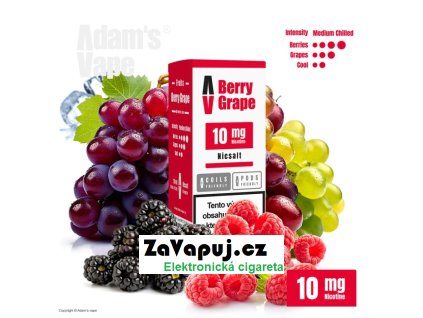 liquid adams vape salt berry grape 10ml 10mg