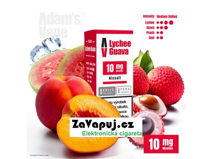 liquid adams vape salt lychee guava 10ml 10mg