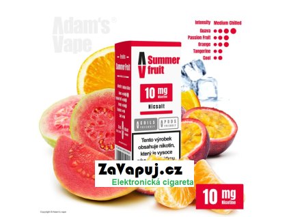 liquid adams vape salt summer fruit 10ml 10mg