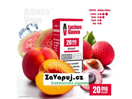 liquid adams vape salt lychee guava 10ml 20mg