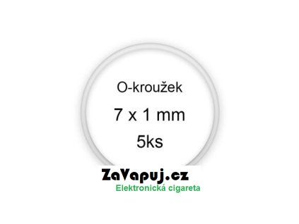 Sada O-kroužků / těsnění 7x1 mm (5ks)