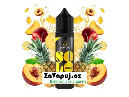 Příchuť Bombo Solo Juice S&V: Pineapple Peach (Ananas a broskev) 15ml