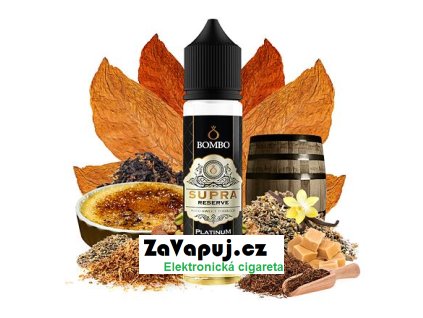 Příchuť Bombo Platinum Tobaccos S&V: Supra Reserve (Sladký tabák s karamelem) 15ml