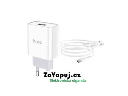 Nabíječka Hoco C81 Asombroso USB-C (5V / 2,1A) (Bílá)