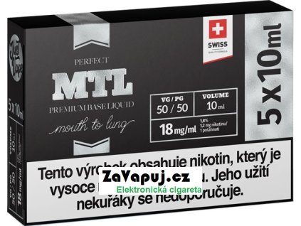 booster justvape mtl 50vg 50pg 5x10ml 18mg 5pack