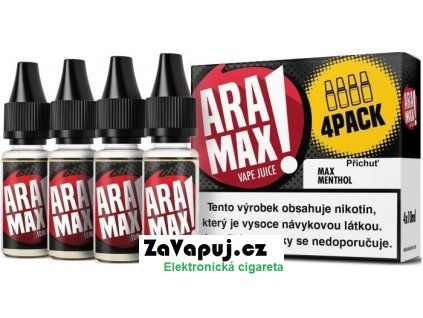 liquid aramax 4pack max menthol 4x10ml 18mg