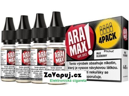 liquid aramax 4pack max blueberry 4x10ml 12mg