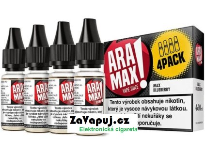 liquid aramax 4pack max blueberry 4x10ml 12mg