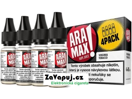 liquid aramax 4pack virginia tobacco 4x10ml 18mg