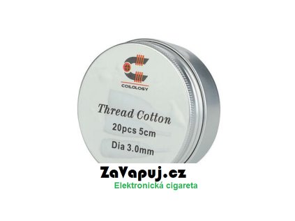 Přírodní vata Coilology Thread Cotton (20ks)