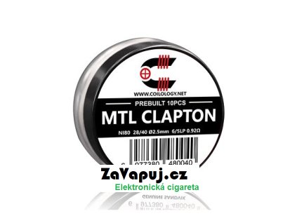 Předmotané spirálky Coilology Sandvik MTL Clapton Ni80 (10ks) odpor 0,92ohm