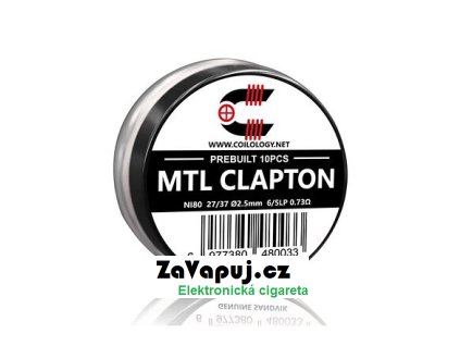 Předmotané spirálky Coilology Sandvik MTL Clapton Ni80 (10ks) odpor 0,73ohm