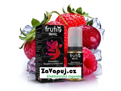 liquid frutie bar juice chladiva jahoda malina tresen strawberry raspberry cherry ice 10ml 0mg