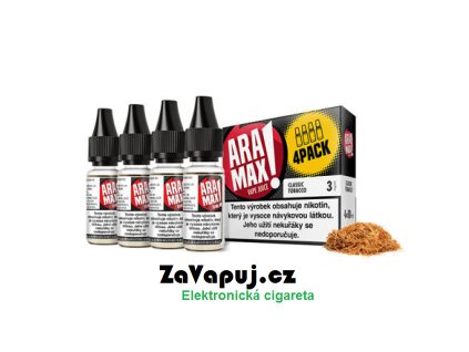 Liquid Aramax Classic Tobacco (Klasický tabák) 4x10ml 3mg